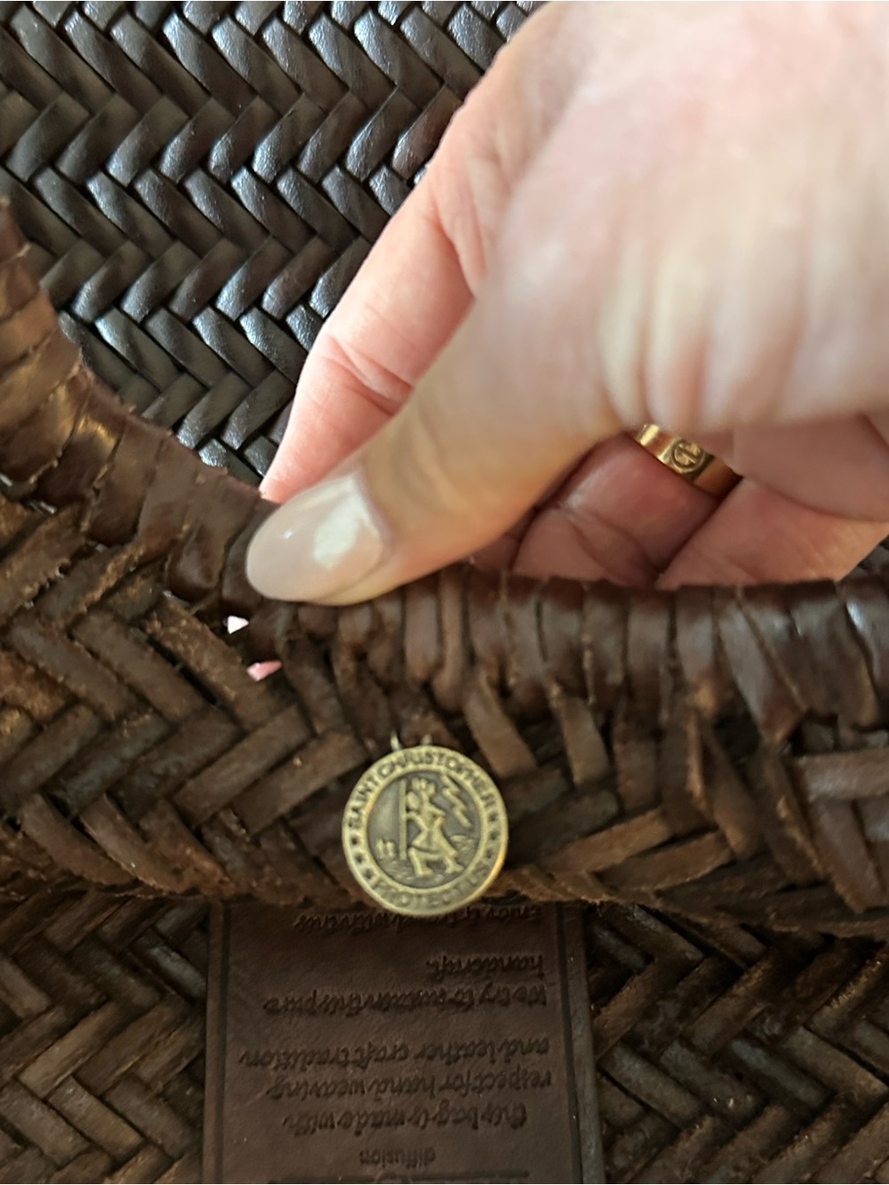 Dragon Difussion Brown Tote - Picture 5 of 6